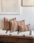 Vintage Muted Burnt Orange Stripe Collection