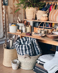 Vintage Black & Beige Gingham Collection
