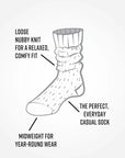 Organic Cotton Heathered Ragg Socks