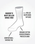 Organic Cotton Classic Crew Socks