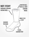 Organic Wool Mountain Hiker Socks