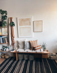 Vintage Muted Burnt Orange Stripe Collection