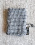 Flax Navy Check Kitchen Towel