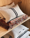 16" x 24" Double Sided Vintage Hemp Lumbar Pillows