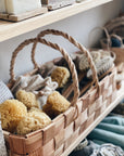 Swedish Pine Basket - DISPLAY Sold As Is