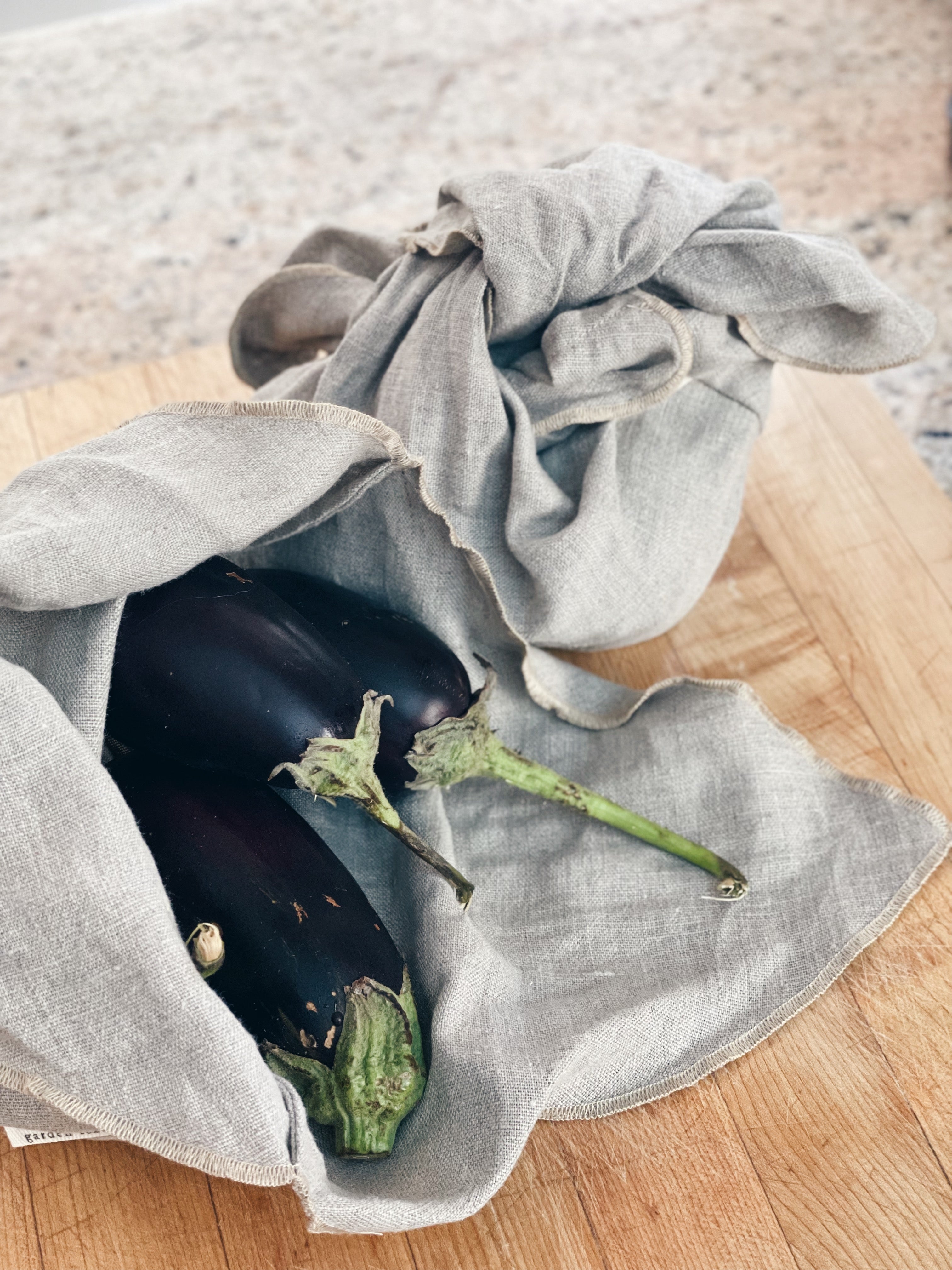 Linen vegetable online bags