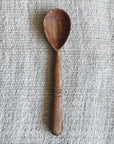 Olive Wood Banded Serving Spoon