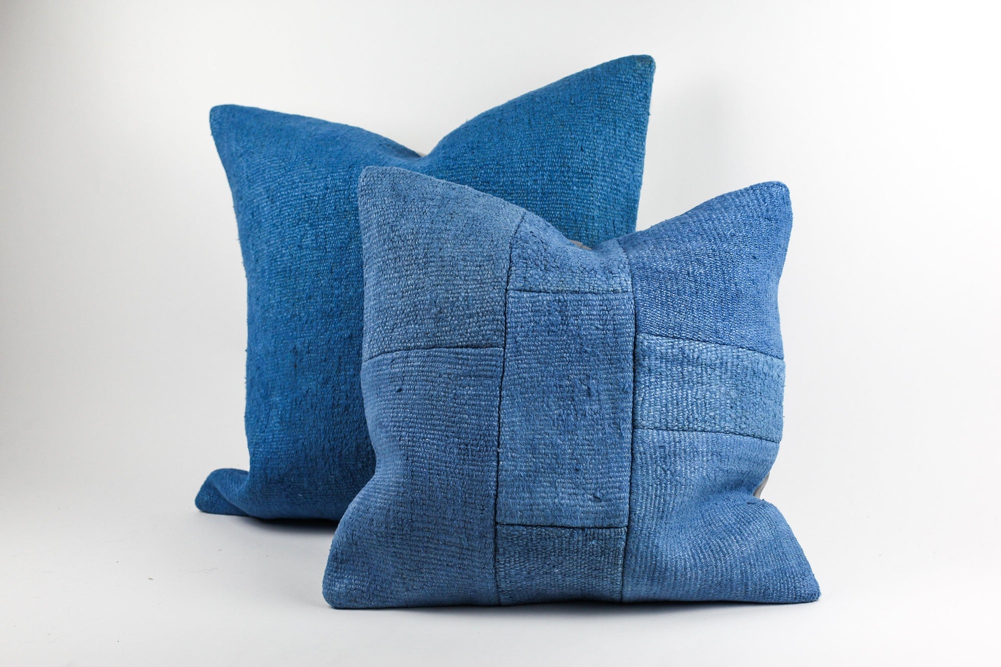 20&quot; Vintage Hemp Patchwork Pillows