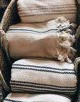 Handwoven Striped Cotton Blanket