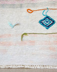 No. 1006 Vintage Hemp Rug 4'2" x 5'5"