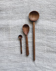 Long Round Olive Wood Cooking Spoon