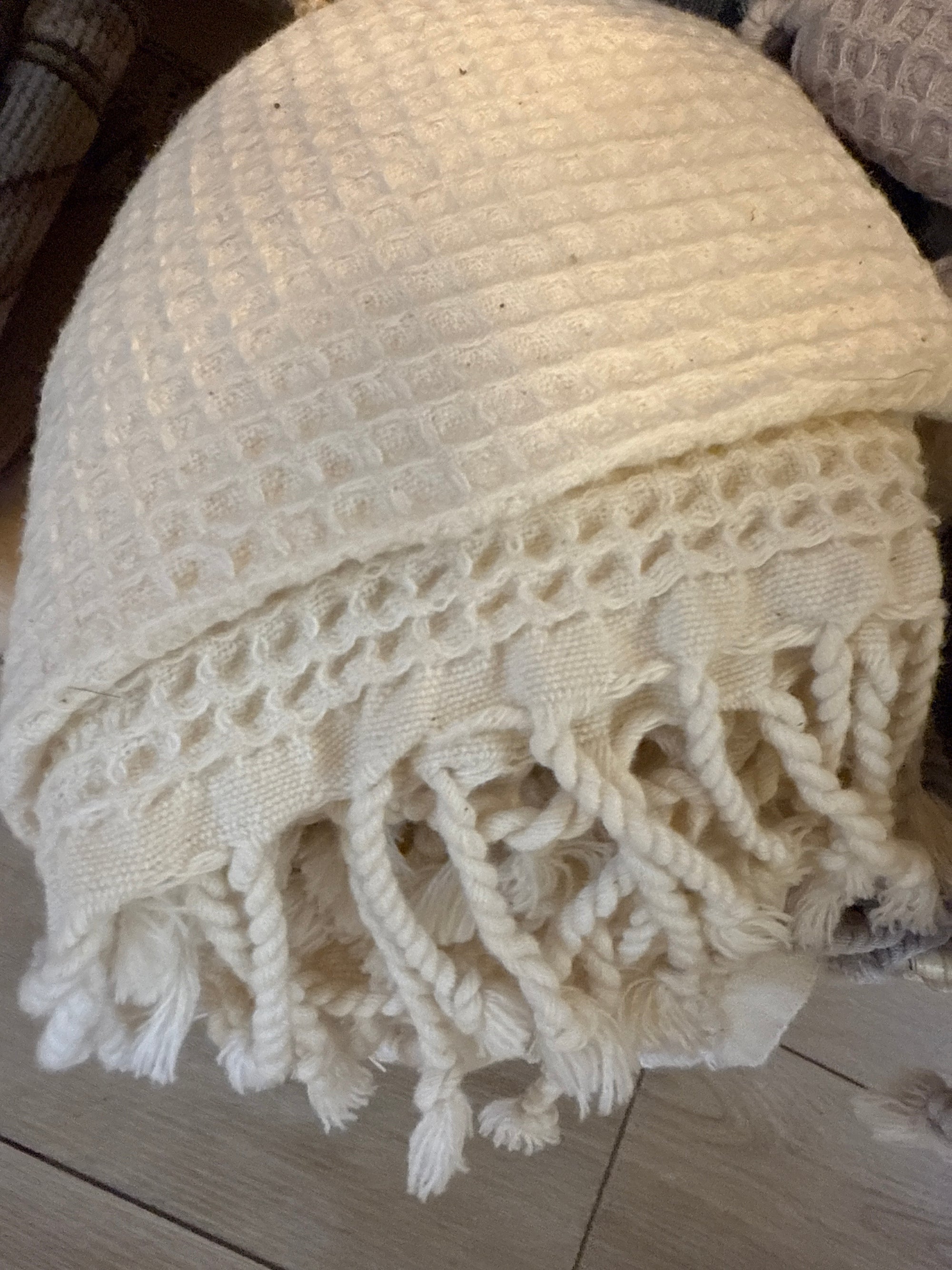 Stonewashed Waffle Blankets