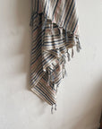 Pastel Striped Linen Turkish Towel