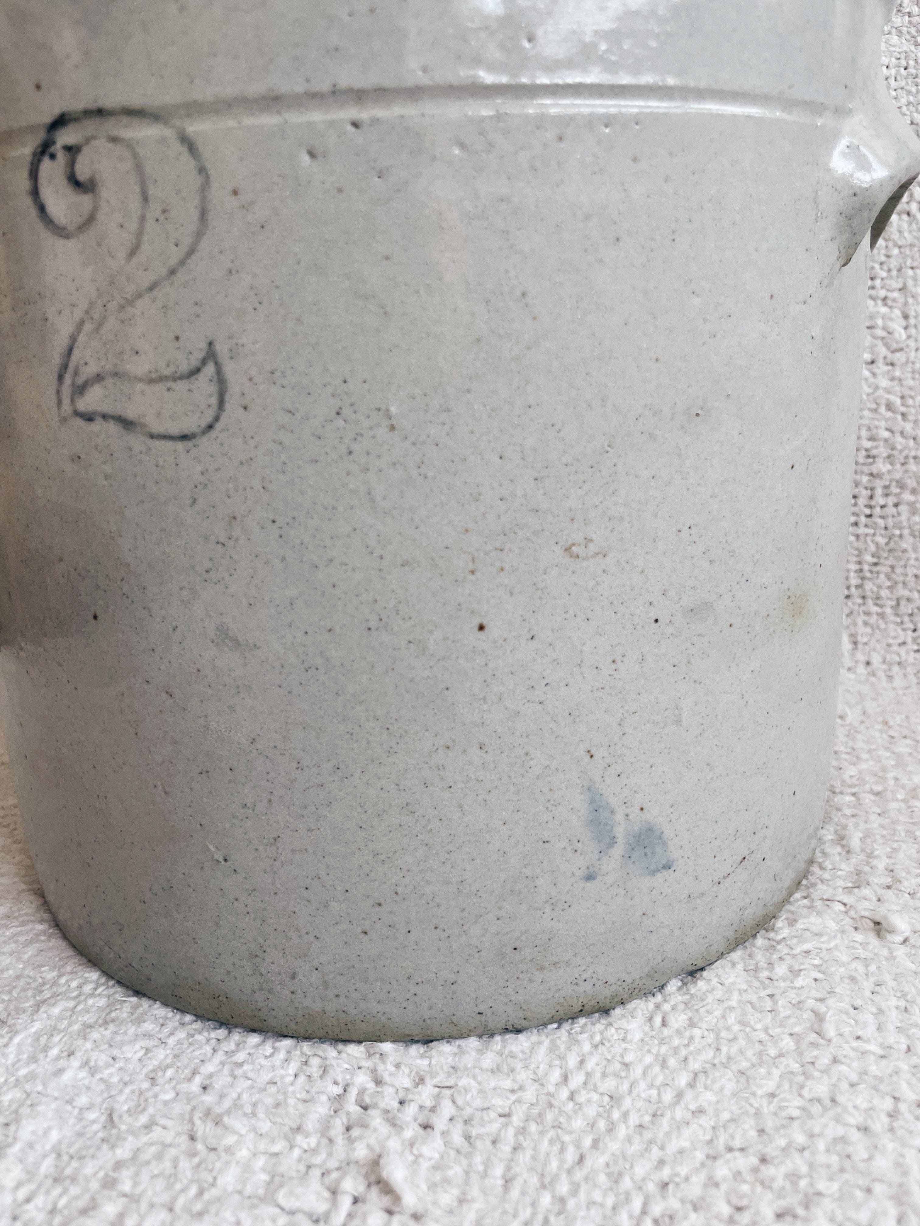 Large Antique 2 Gallon Crock shops Modern Farmhouse Stoneware Vintage Crock