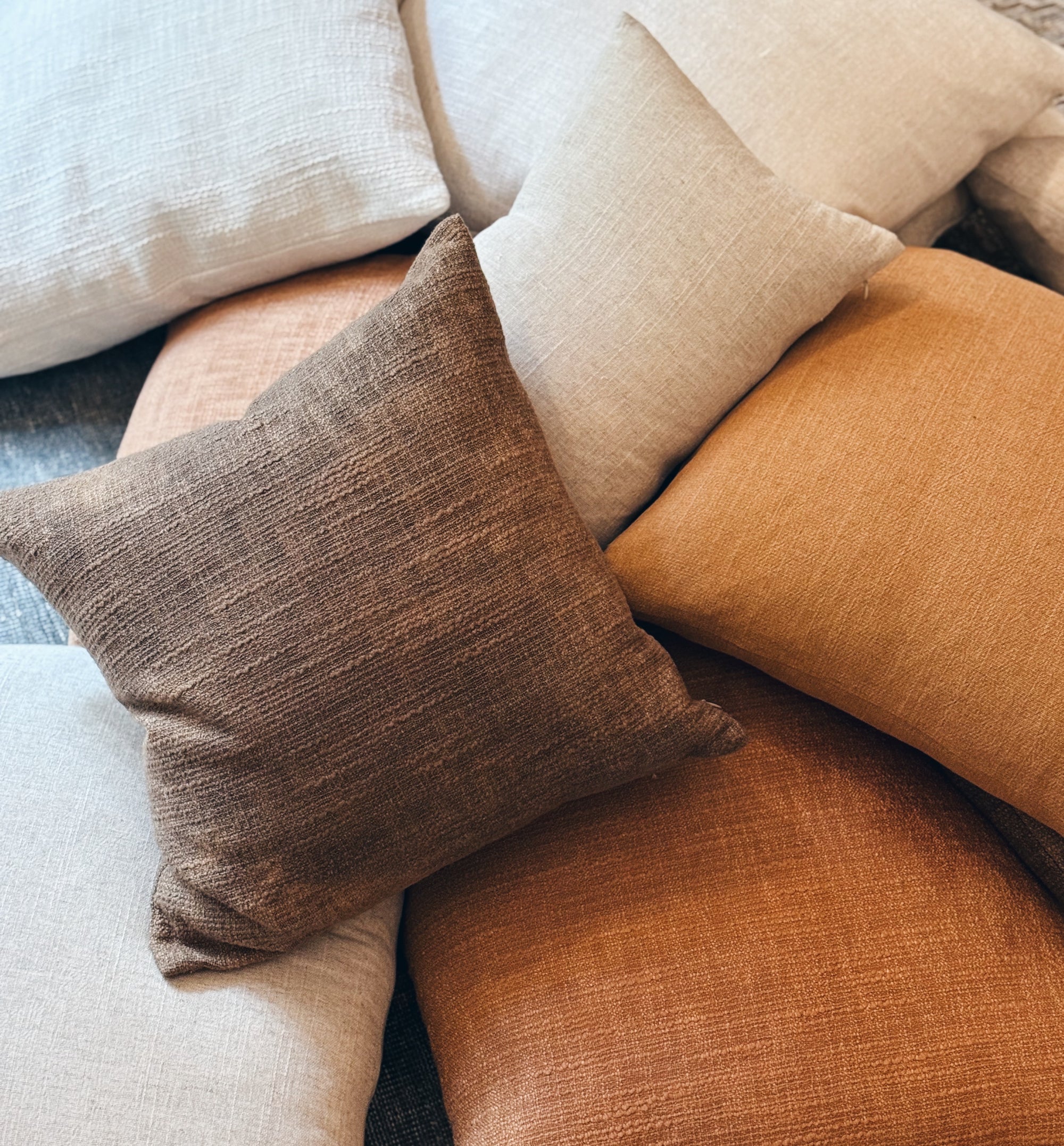 Handwoven Plant Dyed Cotton Pillows