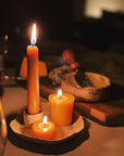 6” Beeswax Taper Candles