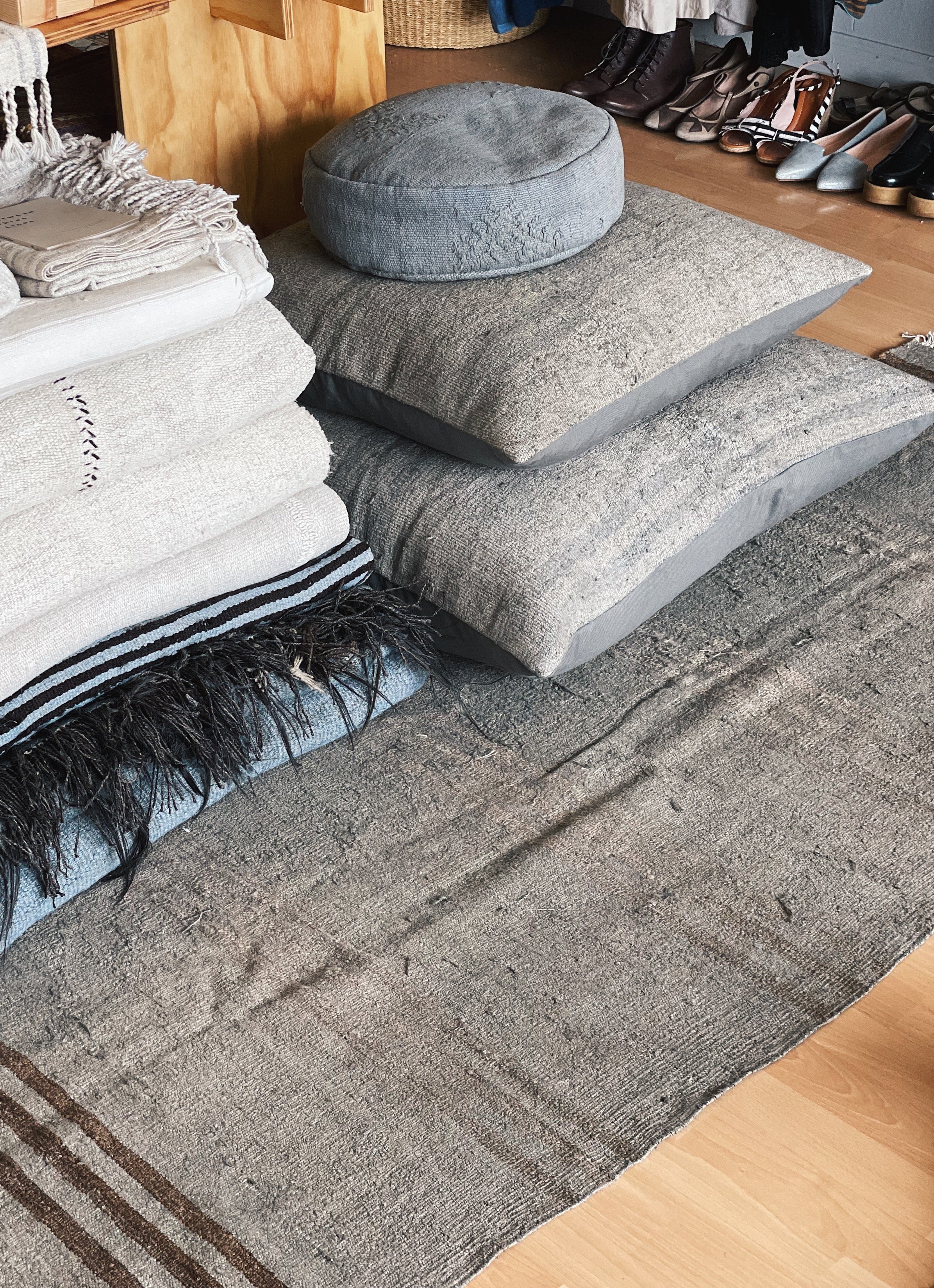 Medium Vintage Hemp Floor Cushions – HOME