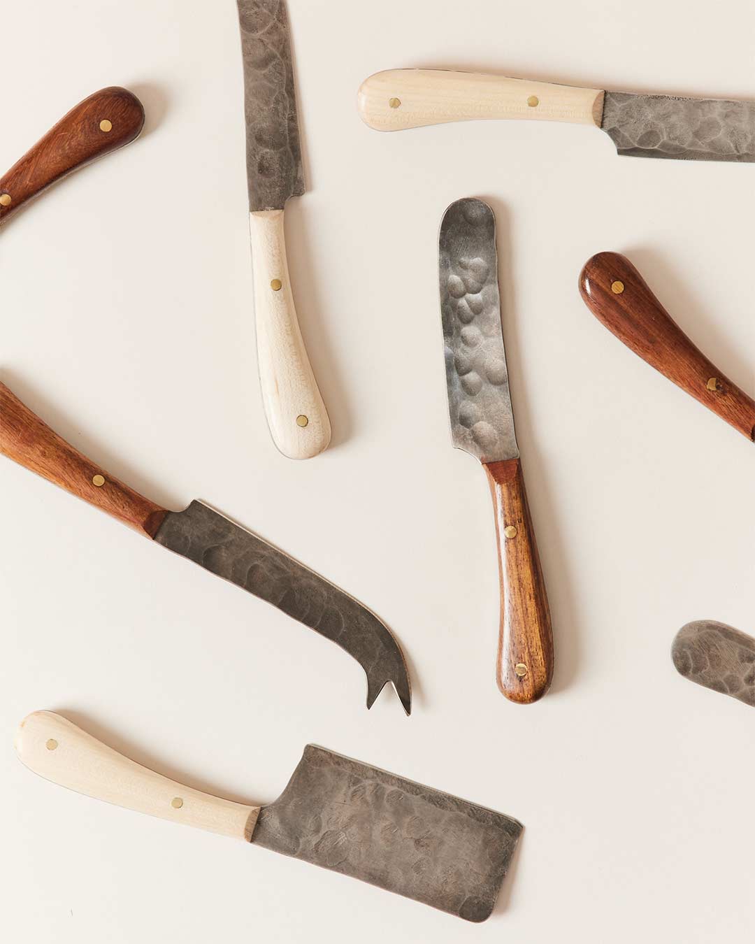 Artisan Forged Cheese Knives - Set of 4