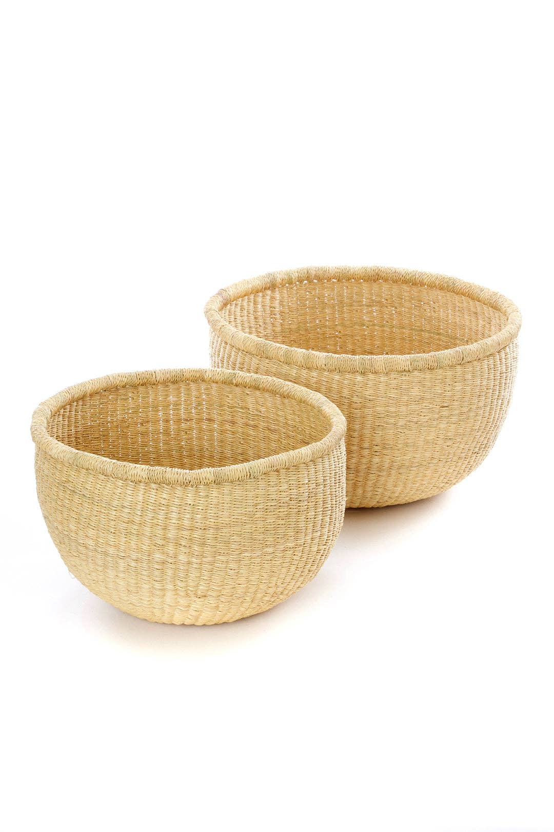 Natural Bolga Bowl Baskets