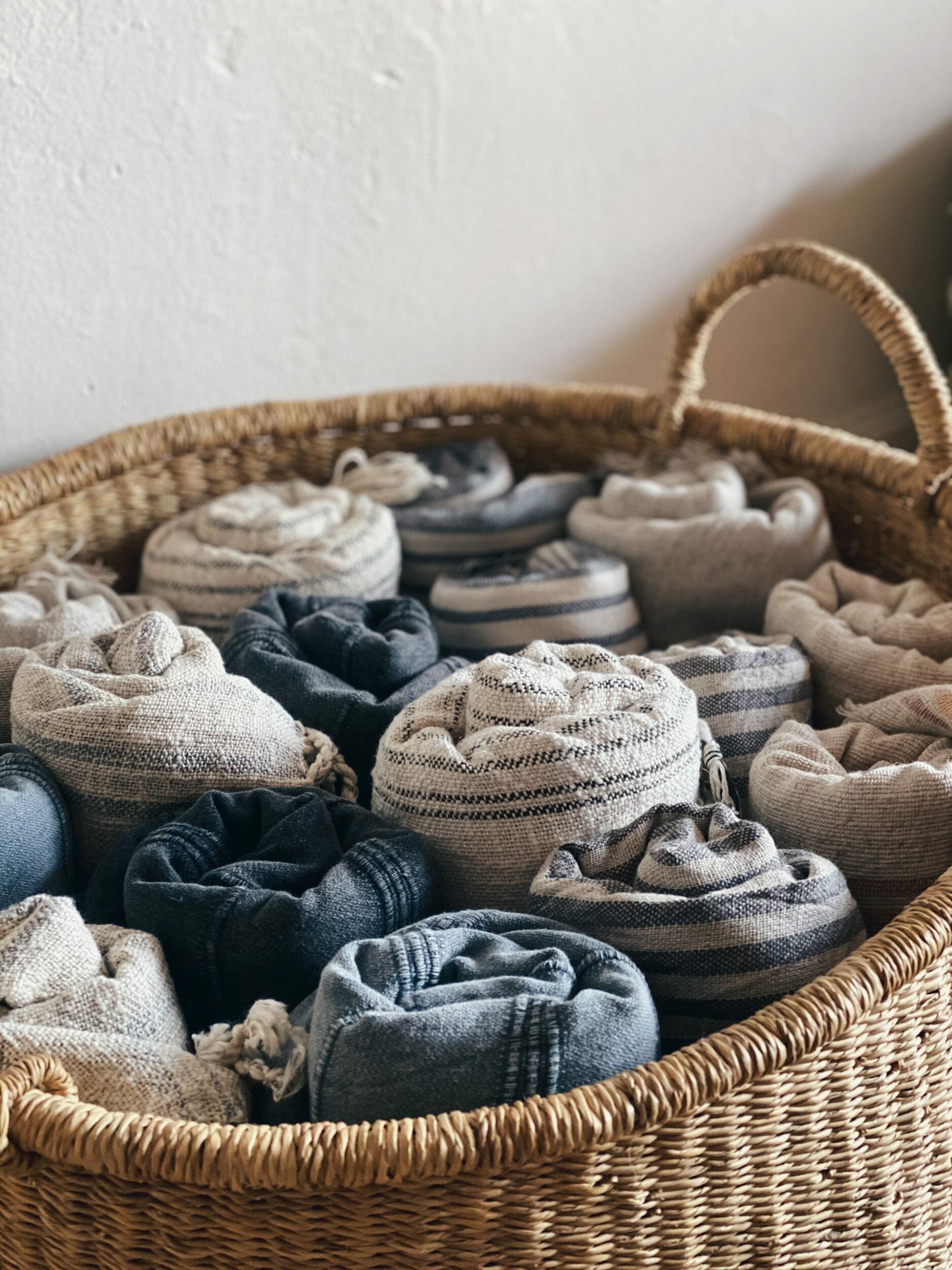 Two Handled Short Floor Baskets