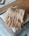 Hand Loomed Plant Dyed Eco Cotton Blanket