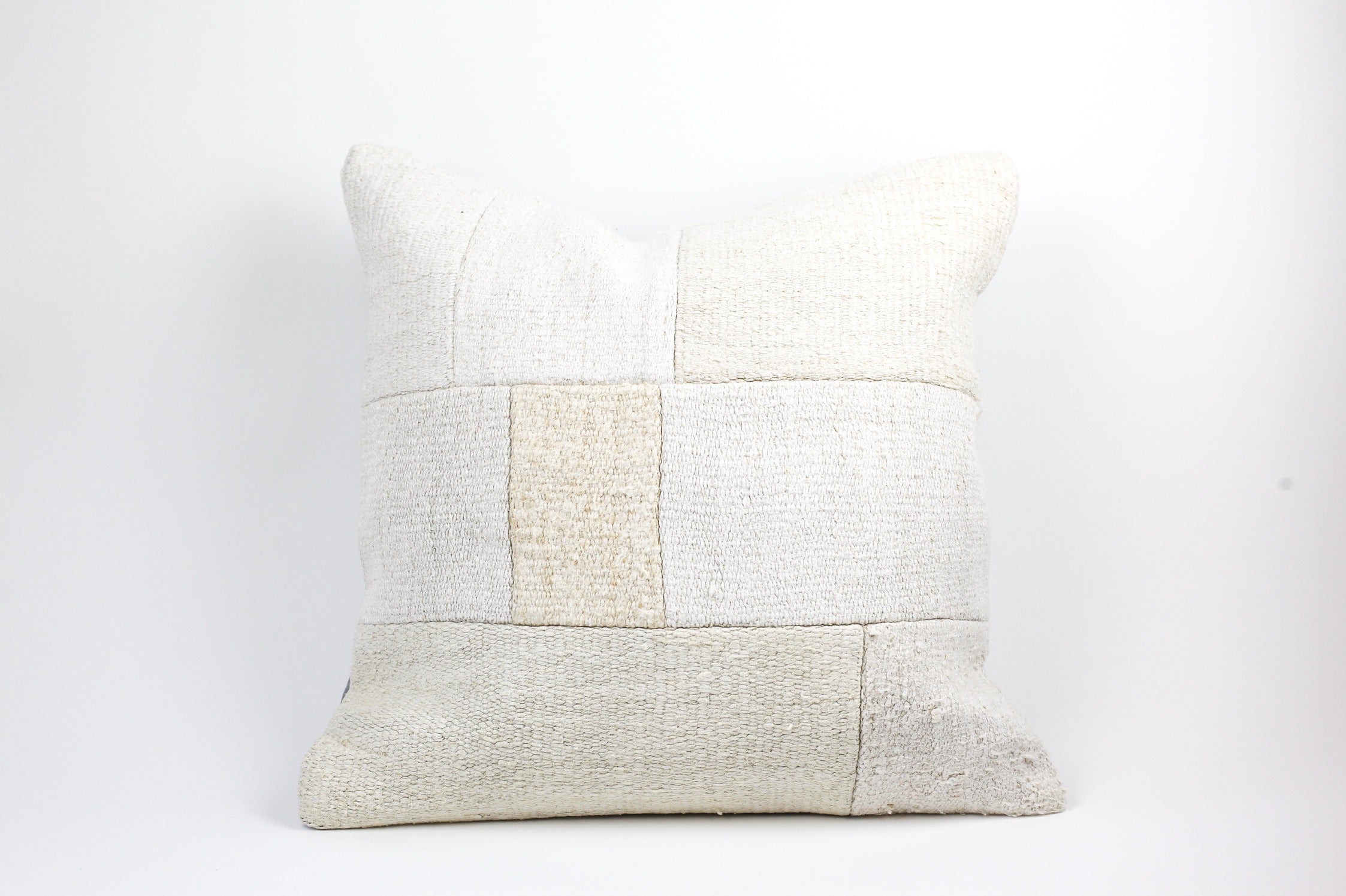 20&quot; Vintage Hemp Patchwork Pillows