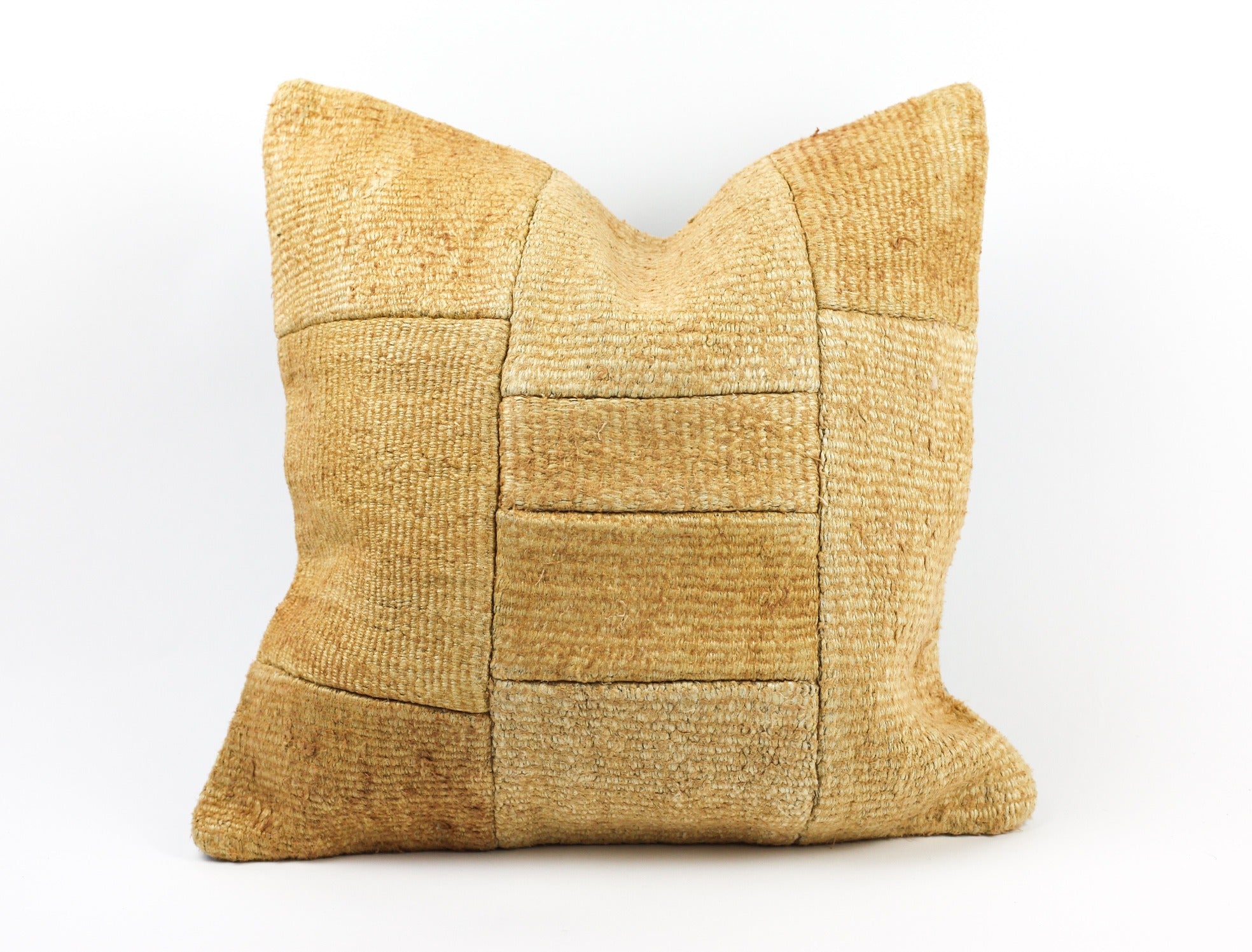 20&quot; Vintage Hemp Patchwork Pillows