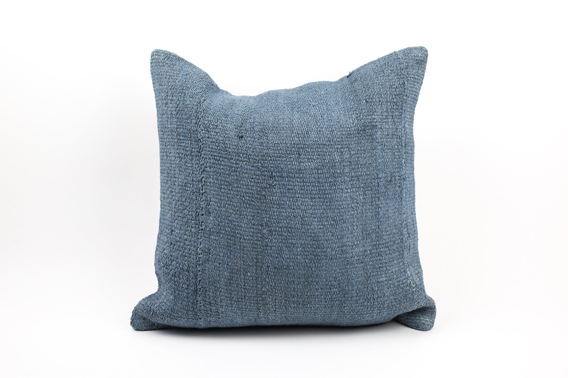 dark blue hemp pillow