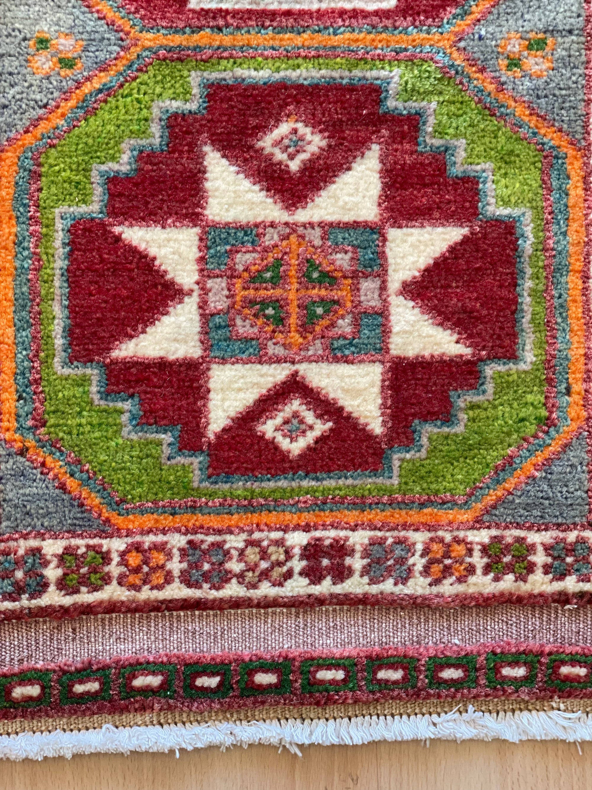 No. 524 Vintage Anatolian Scatter Rug 17” x 38”