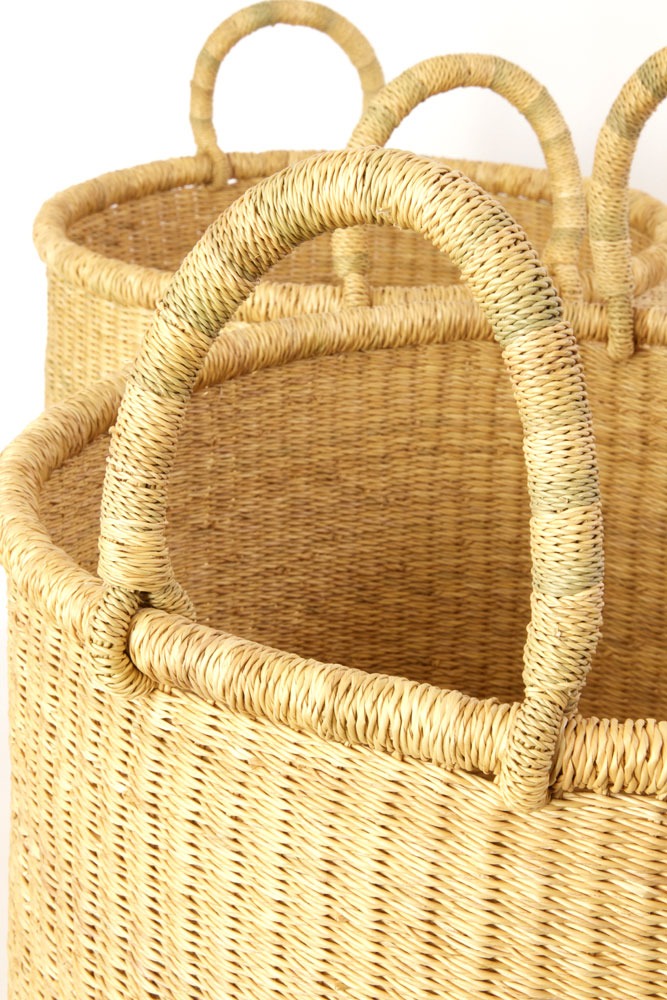 Two Handled Tall Floor Baskets