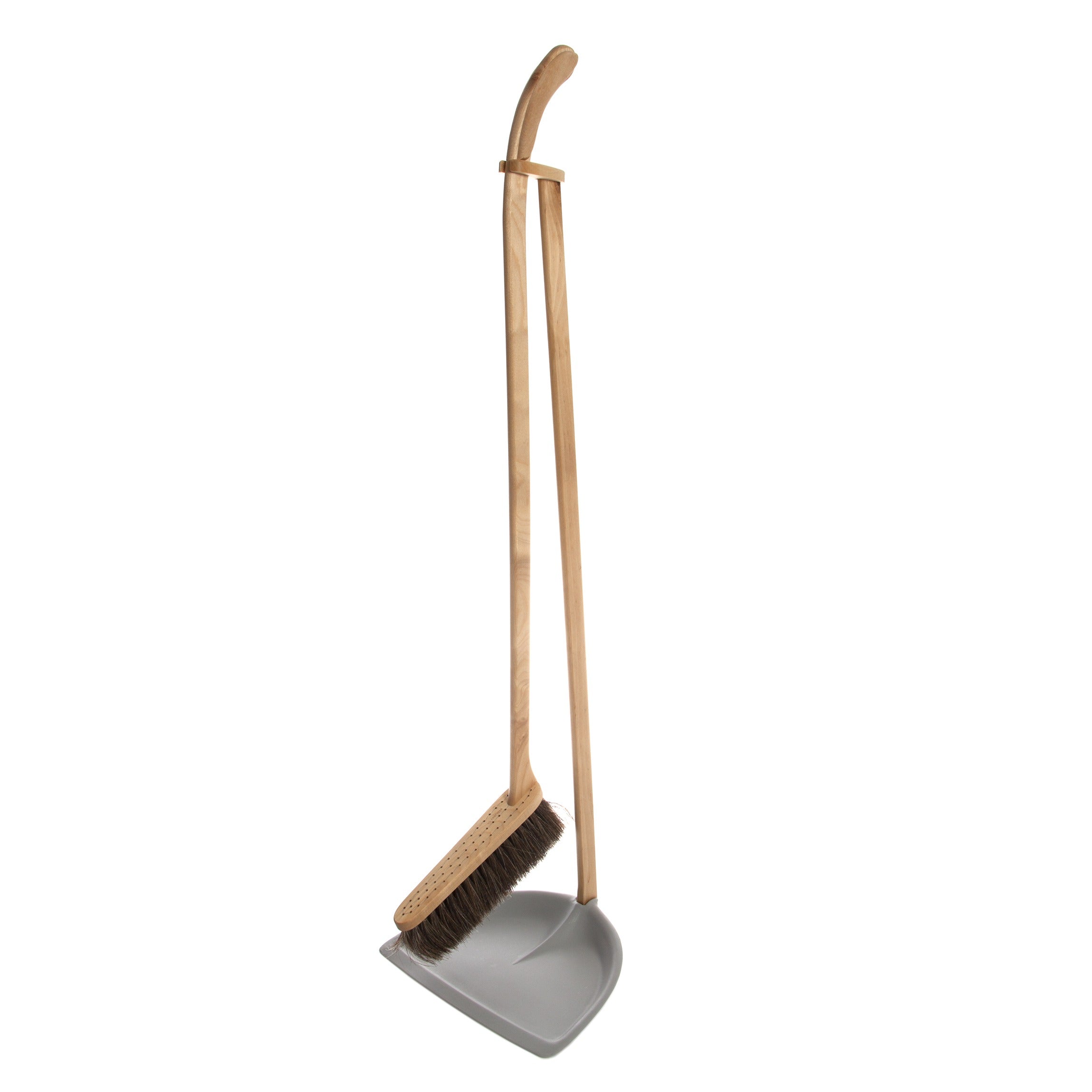 Standing Dustpan &amp; Brush Set