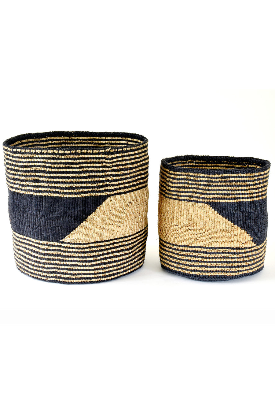 Geo Sisal Floor Baskets