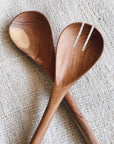 Olive Wood Simple Salad Servers